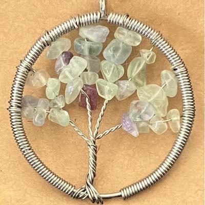 FLUORINE FLUORITE PENDENTIF