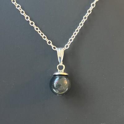 OBSIDIENNE OEIL CELESTE PENDENTIF 