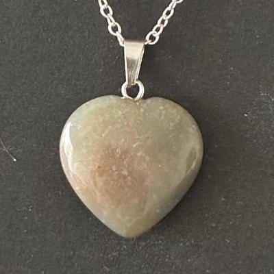 AGATE MOUSSE PENDENTIF COEUR