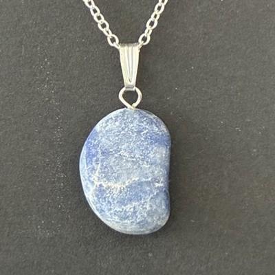 AVENTURINE QUARTZ BLEU PENDENTIF 5
