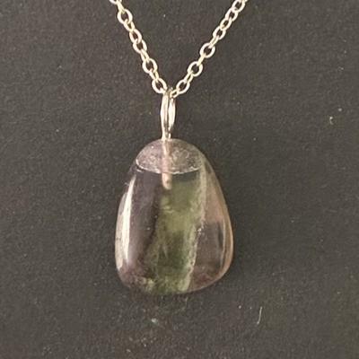 FLUORINE FLUORITE PENDENTIF 12