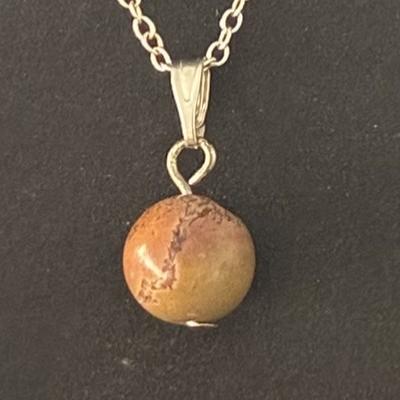 JASPE BEIGE PAYSAGE PENDENTIF 6