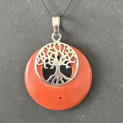 JASPE ROUGE PENDENTIF