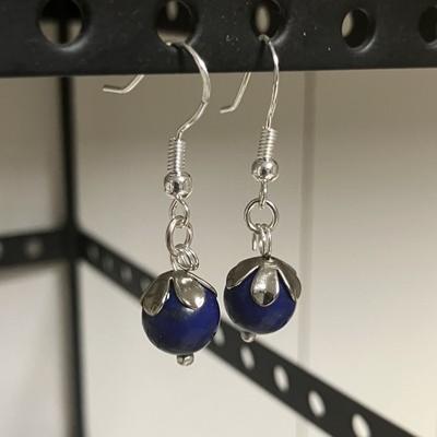 LAPIS LAZULI BOUCLES D OREILLE