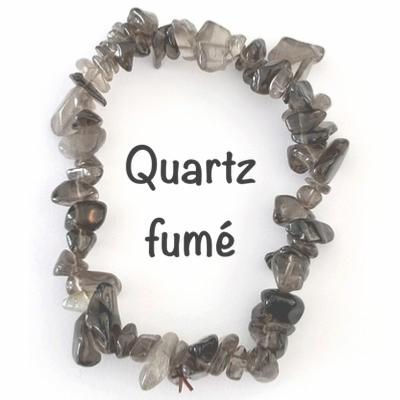 QUARTZ FUME BRACELET BAROQUE