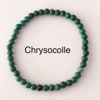 CHRYSOCOLLE BRACELET 4 MM