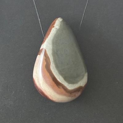JASPE POLYCHROME PENDENTIF 2
