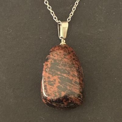 OBSIDIENNE ACAJOU PENDENTIF 5