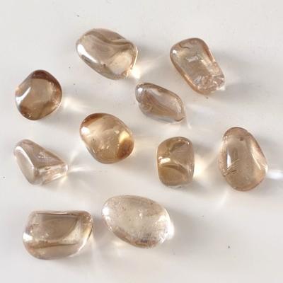 QUARTZ OR LOT DE 10 PIERRES