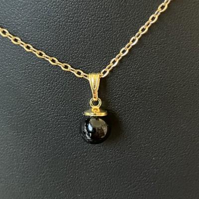 TOURMALINE NOIRE PENDENTIF OR