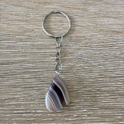 AGATE DE BOTSWANA PORTE CLE