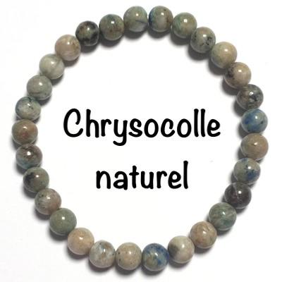 CHRYSOCOLLE BRACELET NON TEINTE