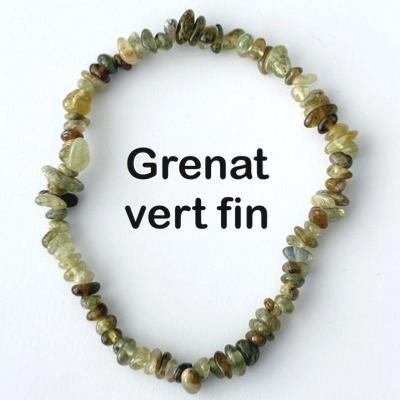 GRENAT VERT BRACELET BAROQUE