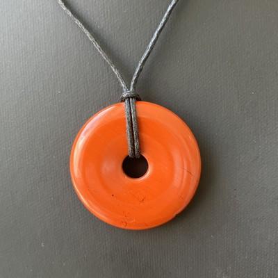 JASPE ROUGE PENDENTIF