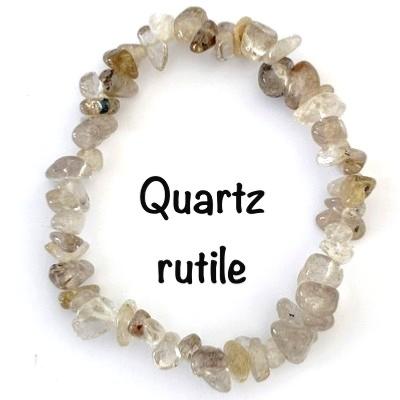 QUART RUTILE BRACELET BAROQUE