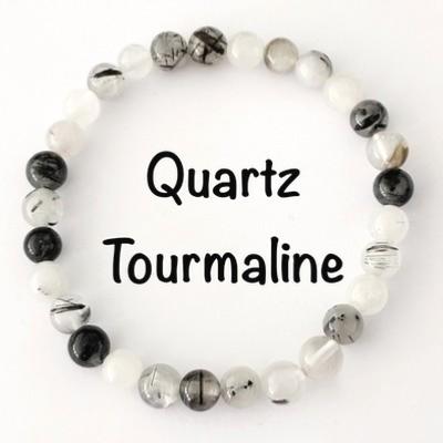 QUARTZ TOURMALINE BRACELET
