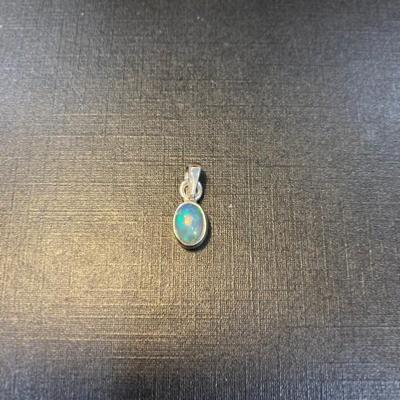 OPALE NOBLE ARGENT 925 PENDENTIF