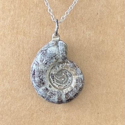 AMMONITE FOSSILE PENDENTIF 6