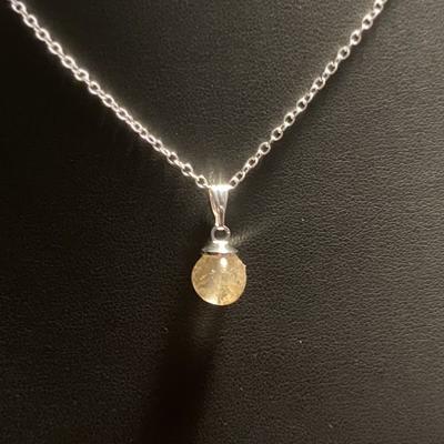 CITRINE CHAUFFEE PENDENTIF