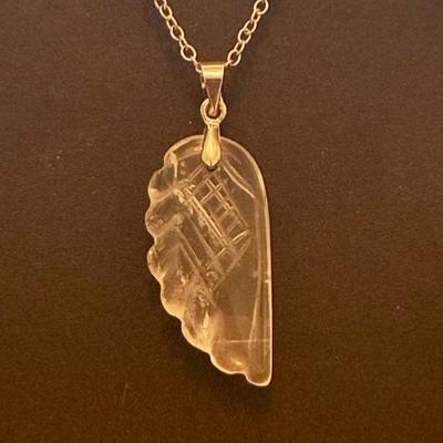CRISTAL DE ROCHE PENDENTIF