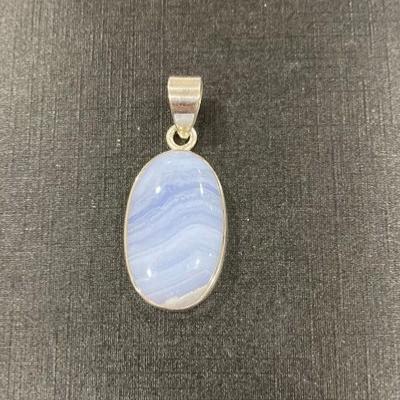 CALCEDOINE ARGENT 925 PENDENTIF