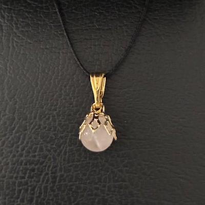 QUARTZ ROSE PENDENTIF
