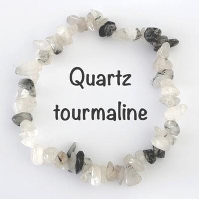 QUARTZ TOURMALINE BRACELET BAROQUE